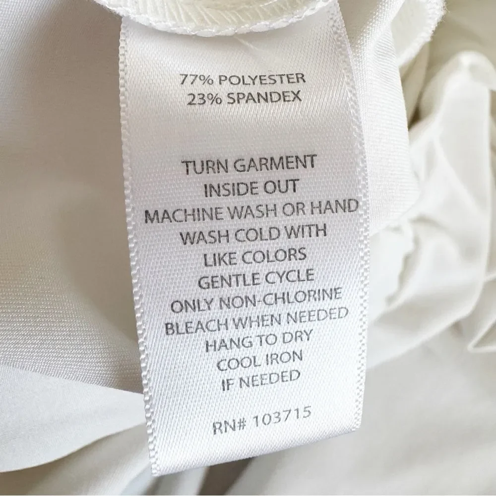 Joie White Pull OnWide Leg Pants Size Large - Picture 6 of 6